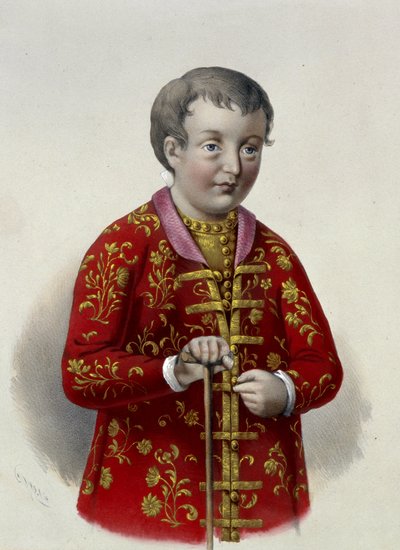 Großfürst Simeon Alexejewitsch (1665-1669) von Russland von Pyotr Fyodorovich Borel