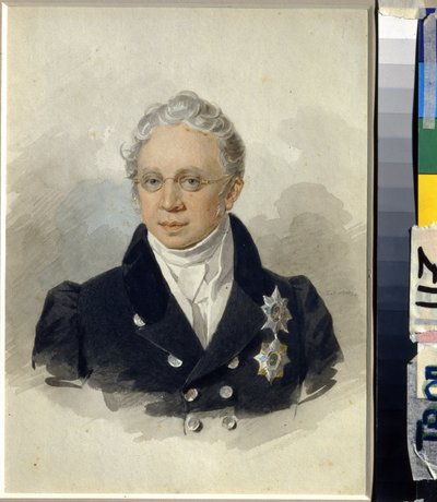 Porträt des Grafen Karl Robert von Nesselrode von Pyotr Fyodorovich Sokolov