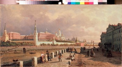 Ansicht des Kremls von der Sophia-Uferpromenade in Moskau von Pjotr ​​​​Petrowitsch Wereschtschagin