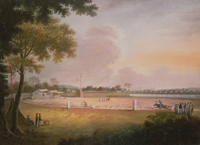 Ein Reitturnier im Bogenschießen in einem Militärlager, ca. 1850 von Qing Dynasty Chinese School