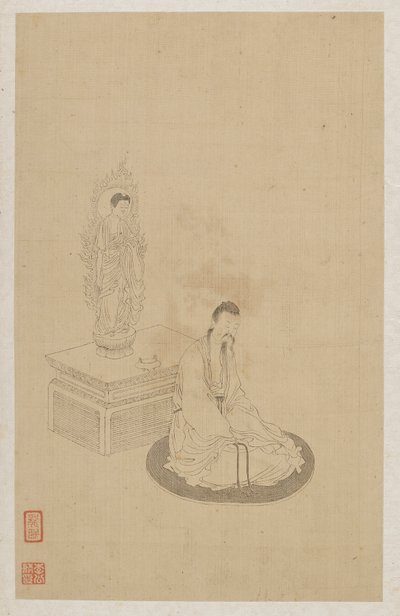 Figuren von Qing Dynasty Chinese School