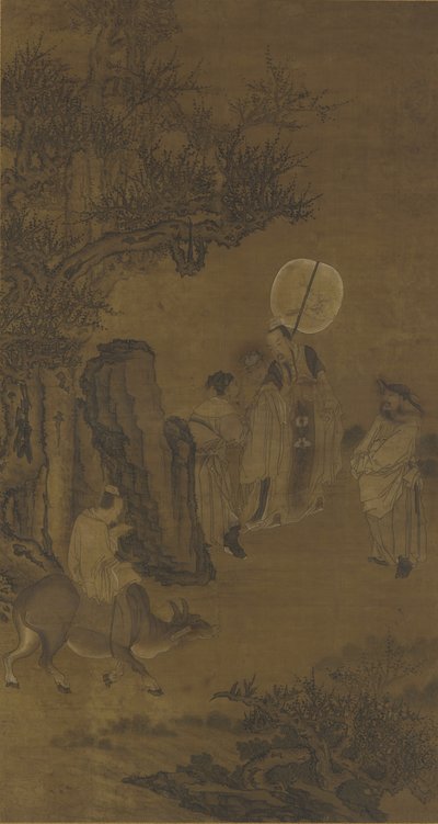Premierminister Yang Su und der fleißige Junge, 17.-18. Jahrhundert von Qing Dynasty Chinese School