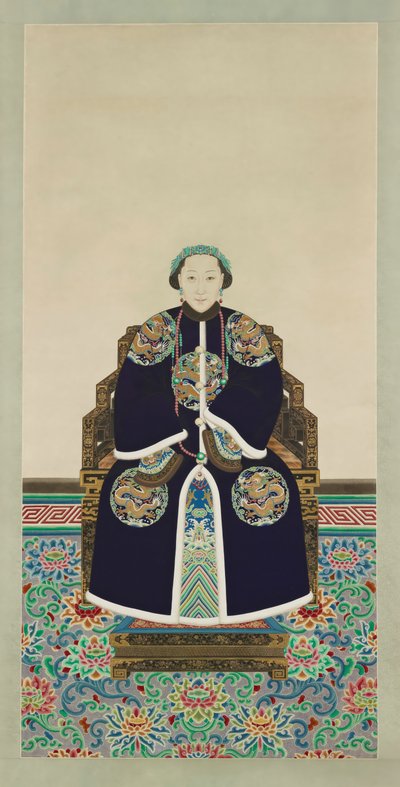 Porträt von Lady Hejia, Nebenfrau von Prinz Zaizhi von Qing dynasty Chinese School