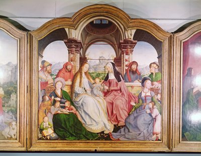 Die Heilige Sippe, oder der Altar von St. Anna, (Detail) 1509 von Quentin Massys or Metsys