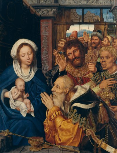 Die Anbetung der Könige, 1526 von Quentin Metsys I
