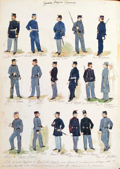 Uniformen der städtischen Finanzwache von Quinto Cenni