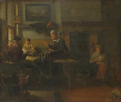 Innenansicht einer Schneiderei, um 1660 von Quiringh Van Brekelenkam