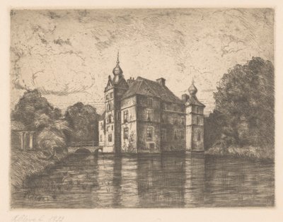 Schloss De Cannenburgh von R. Cleve (signed by artist)