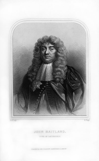 John Maitland, 1. Herzog von Lauderdale, schottischer Politiker, 1870 von R. Page