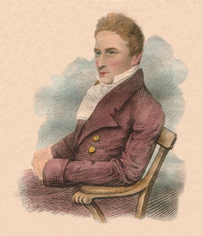 Porträt eines Mannes, frühes 19. Jahrhundert von R. Page