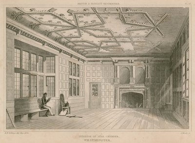 Innenansicht der Sternkammer, Westminster von R. W. Billings