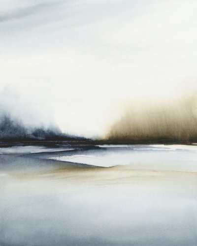 Abstrakte neblige Landschaft von Rachel Elise