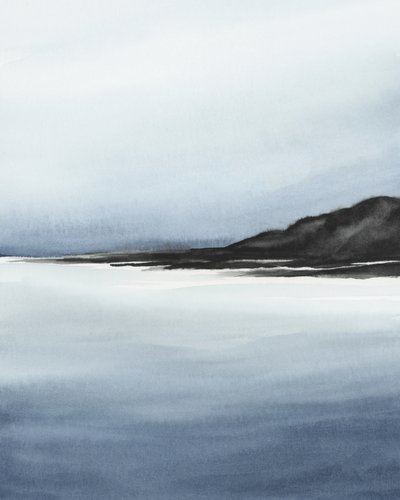 Neblige Küstenlandschaft von Rachel Elise
