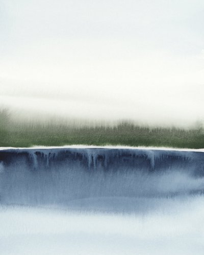 Serene abstrakte Landschaft von Rachel Elise