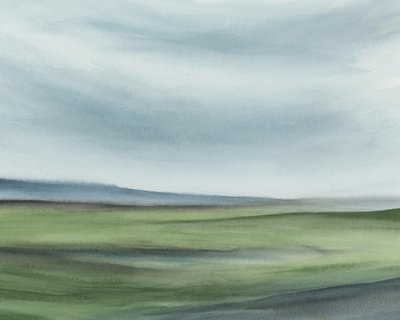Serene grüne Landschaft von Rachel Elise