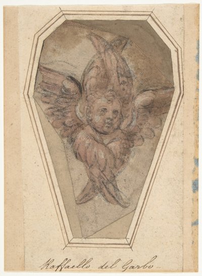Ein Seraph-Karton für eine Stickerei, 1466-1524 von Raffaellino del Garbo