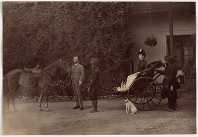 Oberst H.R. Thuillier und seine Frau Emmeline Williams Thuillier, Shimla von Raja Deen Dayal