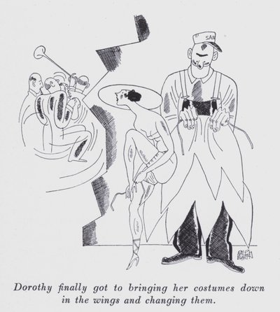 Illustration für "But Gentlemen Marry Brunettes" von Anita Loos von Ralph Barton