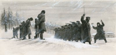 Eine letzte Minute Begnadigung rettete Fjodor Dostojewski vor dem Erschießungskommando von Ralph Bruce