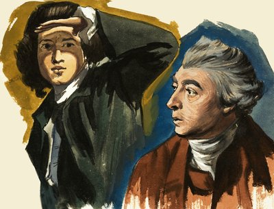 Sir Joshua Reynolds und Thomas Gainsborough von Ralph Bruce