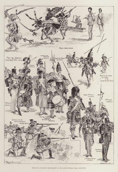 Das königliche Militärturnier in der Agricultural Hall, Islington von Ralph Cleaver