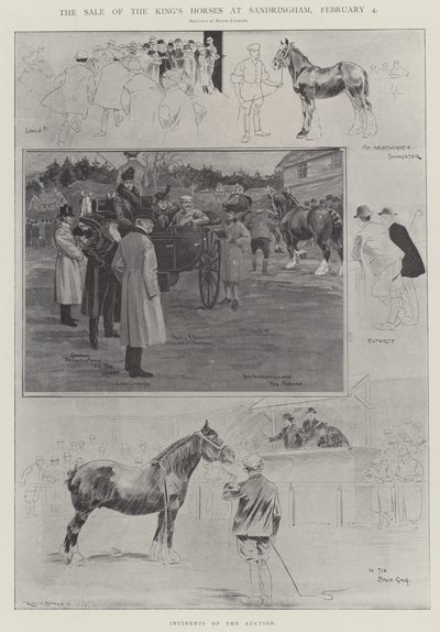 Der Verkauf der Pferde des Königs in Sandringham, 4. Februar von Ralph Cleaver