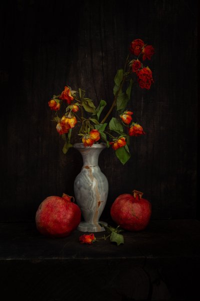 Verblasste Rosen und Granatäpfel von Ramiz Sahin