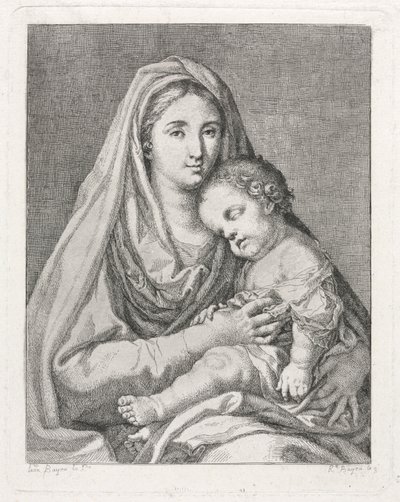 Madonna und Kind (nach Francisco Bayeu y Subias) von Ramon Bayeu y Subias