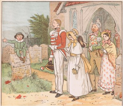 Oh! Verachte niemals den Soldatenjungen, auch wenn seine Stellung niedrig ist von Randolph Caldecott