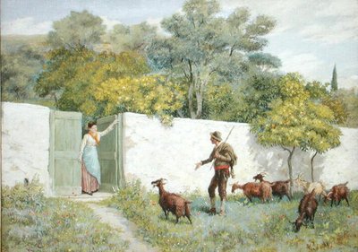 Szene in Montone - Der Ziegenhirte von Randolph Caldecott