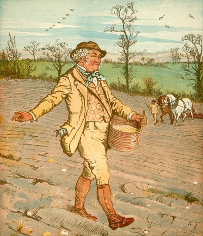 Der Bauer, der den Mais säte, ca. 1878 von Randolph Caldecott