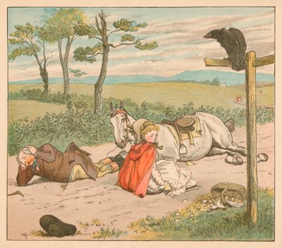 Die Stute brach sich die Knie und der Bauer seine Krone von Randolph Caldecott