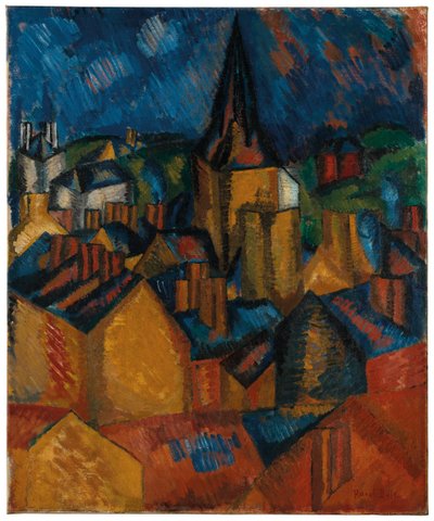 Der Glockenturm (Kirche von St. Vincent in Le Havre) von Raoul Dufy