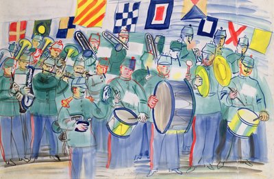 Musik im Zollhaus von Le Havre von Raoul Dufy