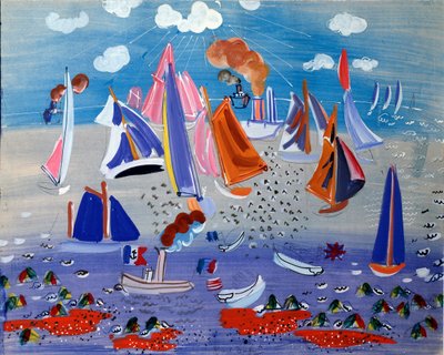 Meer und Boote von Raoul Dufy