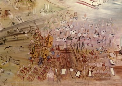 Die Geschichte der Elektrizität (Detail) von Raoul Dufy