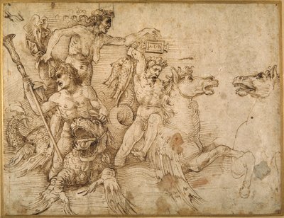 Schlacht der Tritonen, nach Andrea Mantegna von Raphael