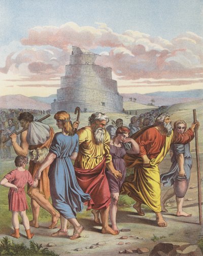 Der Turm von Babel von after Raphael