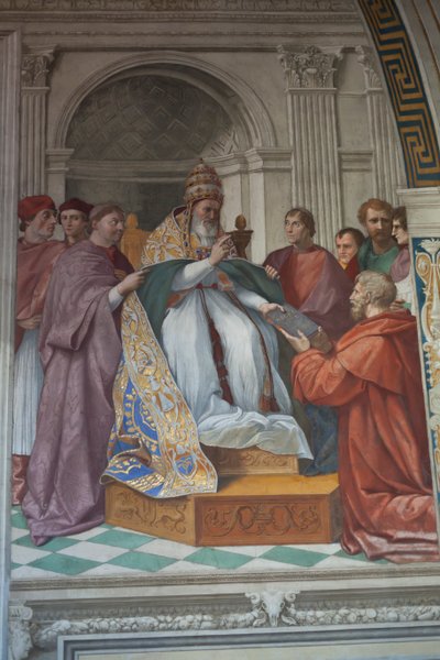 Die Übergabe der Dekretalen an Papst Gregor IX. von Raphael (1483 1520)