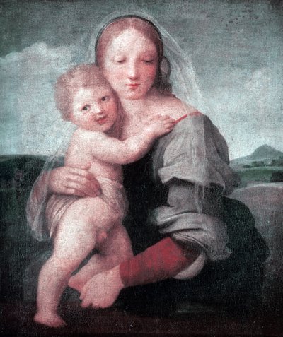 Die Madonna mit Kind (Madonna des Turms) 1509-1511 von Raphael