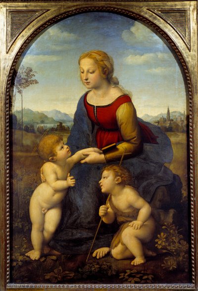 Die Jungfrau mit dem Kind und dem kleinen Heiligen Johannes, oder der schöne Gärtner von Raphael
