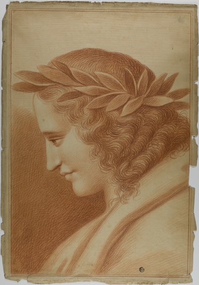 Dichter mit Lorbeerkranz von Raphael