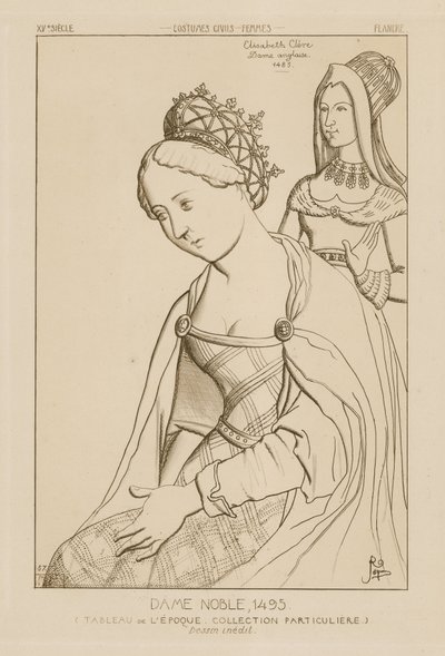 Elizabeth Clere, englische Adlige, 1495 von Raphael Jacquemin