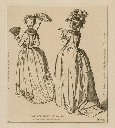 Französische Frauen, 1778-79 von Raphael Jacquemin