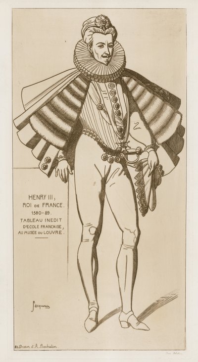 Heinrich III., König von Frankreich, 1580-89 von Raphael Jacquemin