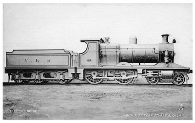 4-4-0 Tenderlokomotive, Dampflokomotive gebaut von Kerr, Stuart und Co, frühes 20. Jahrhundert von Raphael Tuck