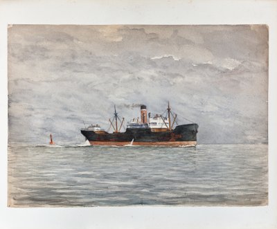 Fracht auf der Gironde-Mündung von Raymond Bonnefon