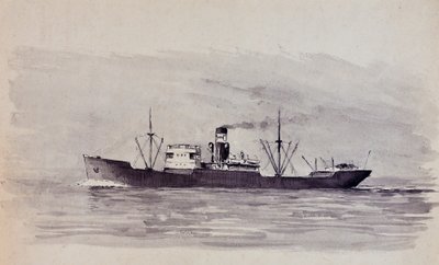 Fracht auf der Gironde-Mündung von Raymond Bonnefon