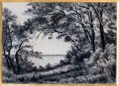 Landschaft, Gironde-Mündung von Raymond Bonnefon