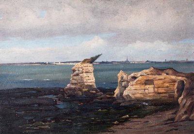 Küste mit Felsen von Raymond Bonnefon